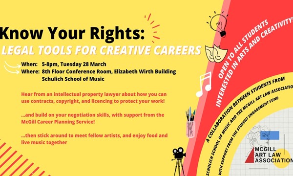Know Your Rights! Legal tools for creative careers