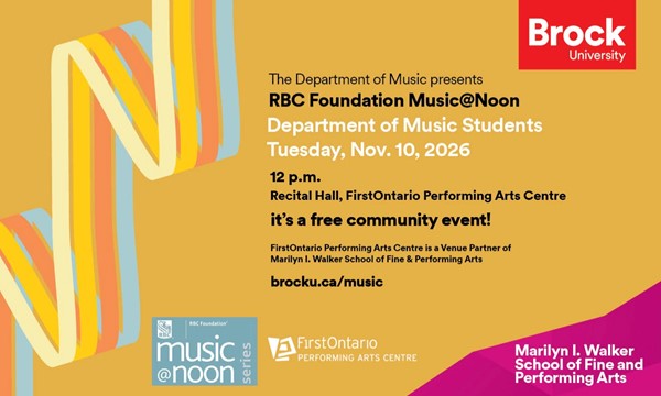 RBC Foundation Music@Noon - Department of Music Students