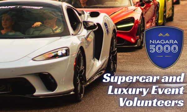 Niagara 5000 Supercar and Luxury Lifestyle Event Volunteers