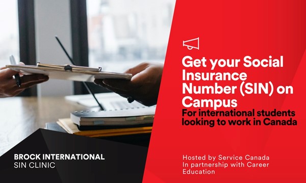 Get your Social Insurance Number (SIN) on campus!