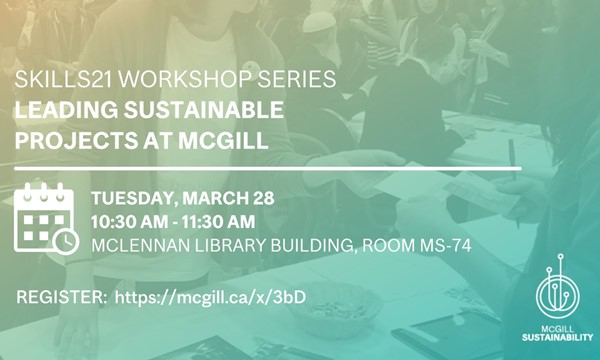 Leading Sustainable Projects at McGill