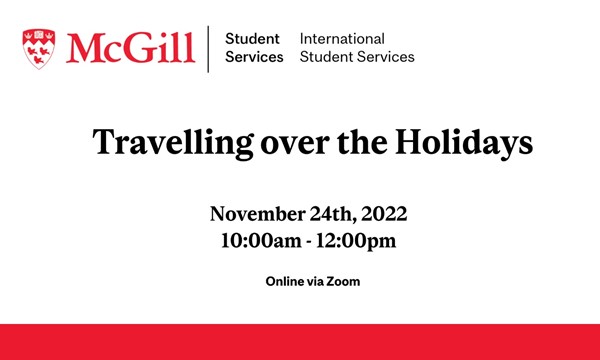 Travelling over the Holidays webinar