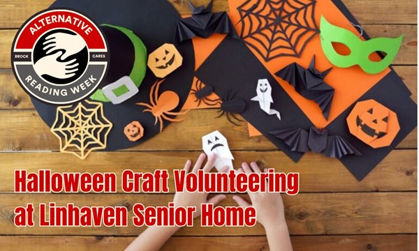 Alternative Reading Week: Halloween Craft Volunteering at Linhaven Senior Home