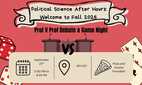 Political Science After Hours: Prof vs. Prof Debate & Game Night