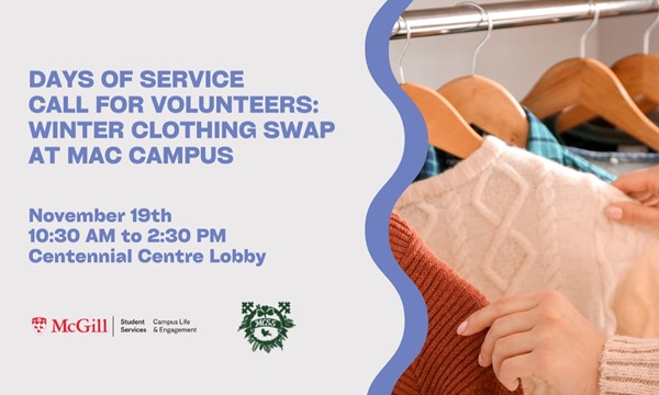  Volunteer at Winter Clothing Swap MAC Campus