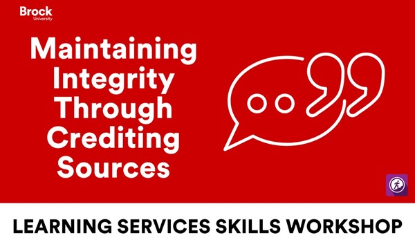 Maintaining Integrity Through Crediting Sources