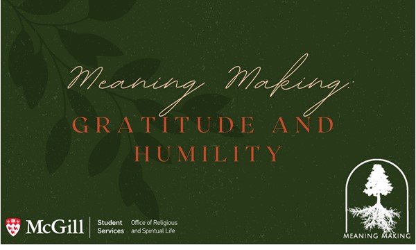  Gratitude and Humility