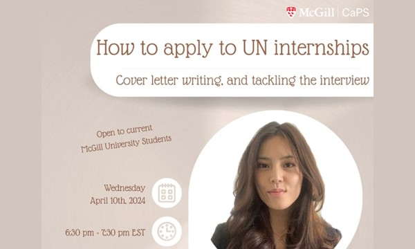 How to apply for UN internships; cover letter writing, and tackling the interview