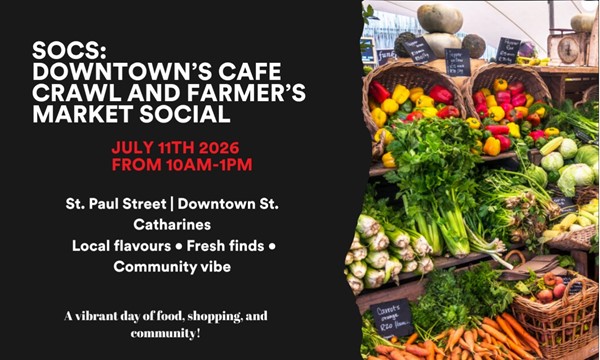 SOCS: Downtown's Cafe Crawl and Farmer's Market Social