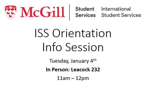 ISS Orientation Info session