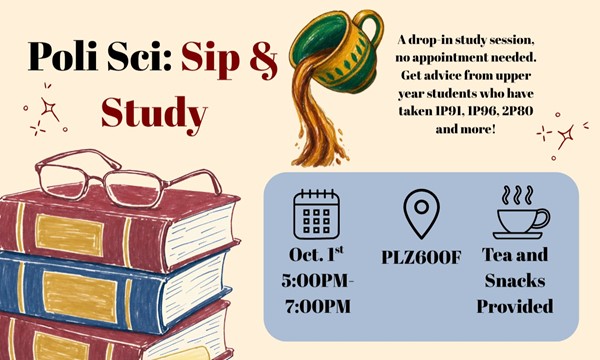 Poli Sci: Sip and Study