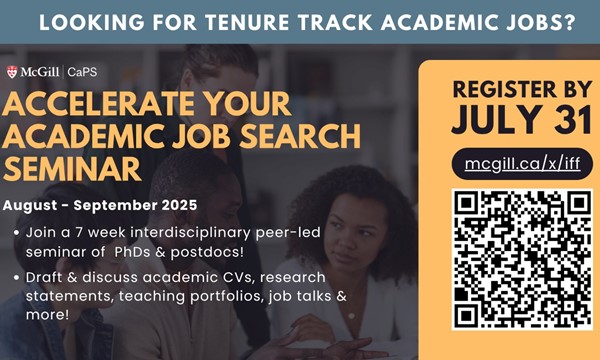 "Accelerate your Academic Job Search Seminar" Info Session