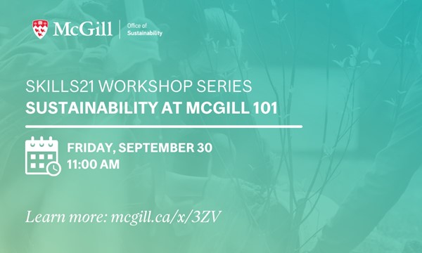 Sustainability at McGill 101