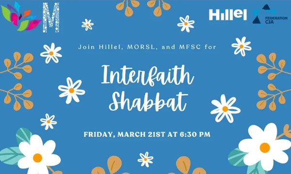 Interfaith Shabbat with Hillel Montreal