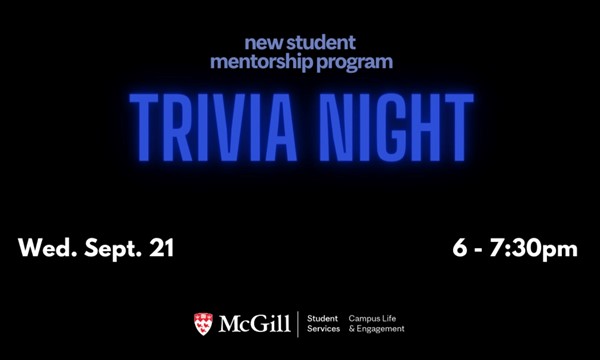 New Student Mentor/Mentee Trivia Night