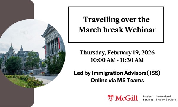 Travelling over the March break Webinar