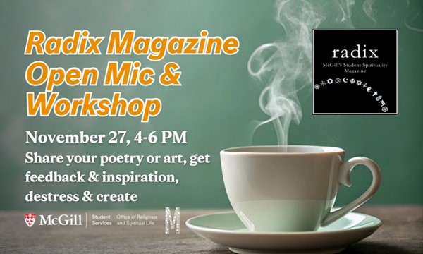 Radix Magazine  Open Mic & Workshop