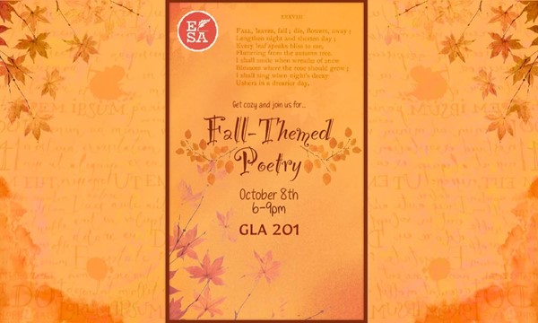 Autumn Poetry Reading With The Esa!