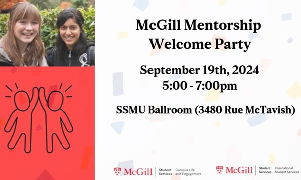 McGill Mentorship Welcome Party