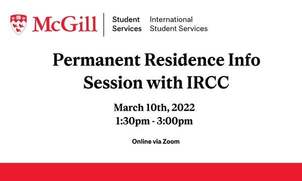 Permanent Residence Info Session with IRCC