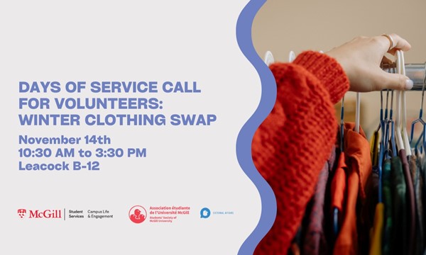 Volunteer at Winter Clothing Swap Downtown