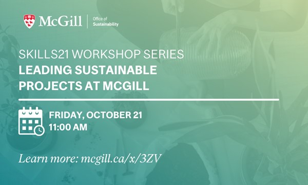 Leading Sustainable Projects at McGill