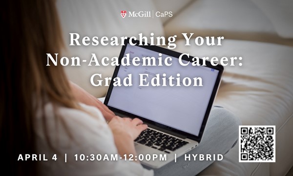 Researching your Non-Academic Career (Grad Edition)