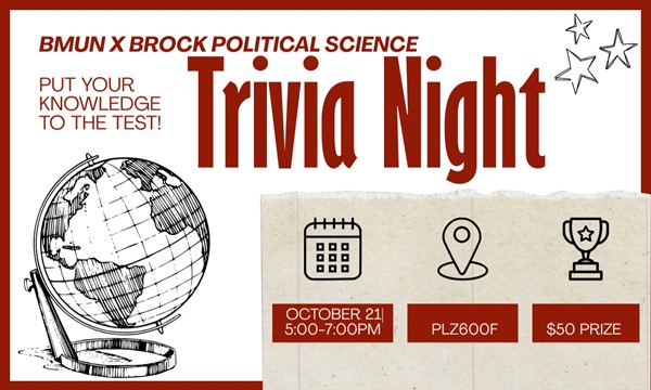 Brock Model UN x Brock Political Science Trivia Night