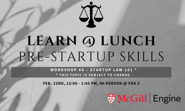Workshop #6 – Startup Law 101