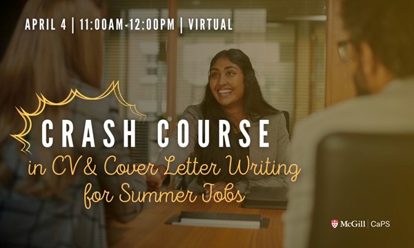 Crash course in CV and cover letter writing for Summer jobs