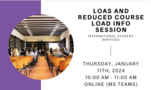 LOAs and Reduced Course Load Info Session