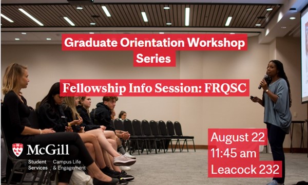  Fellowship Info Session FRQSC