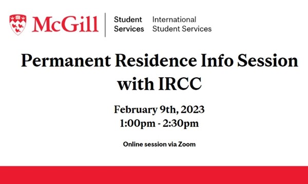 Permanent Residence Info Session with IRCC