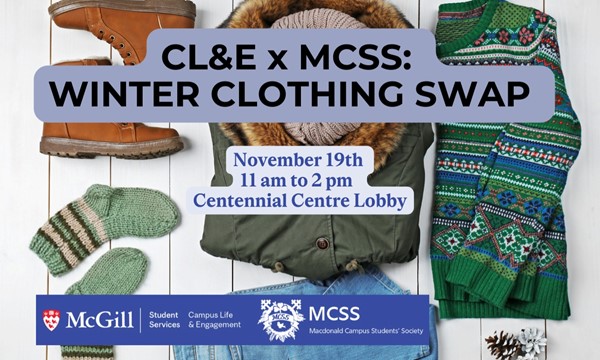 Winter Clothing Swap MAC Campus