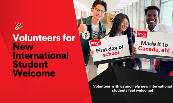 VOLUNTEER: New International Student Welcome Fall 2026