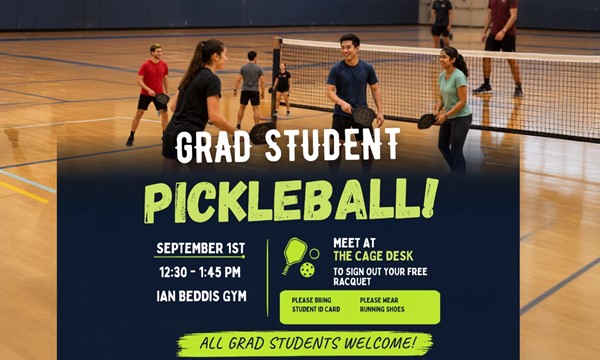 Let's Play! Pickleball for Grad students.