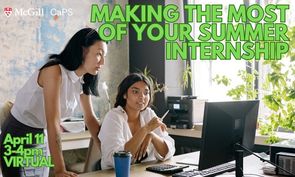 Making the most of your Summer Internship