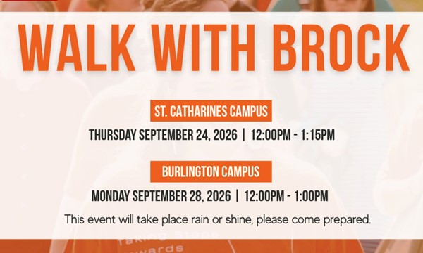 Walk With Brock (St. Catharines Campus)