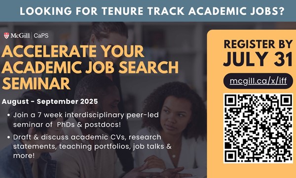Accelerate Your Academic Job Search Seminar Info session
