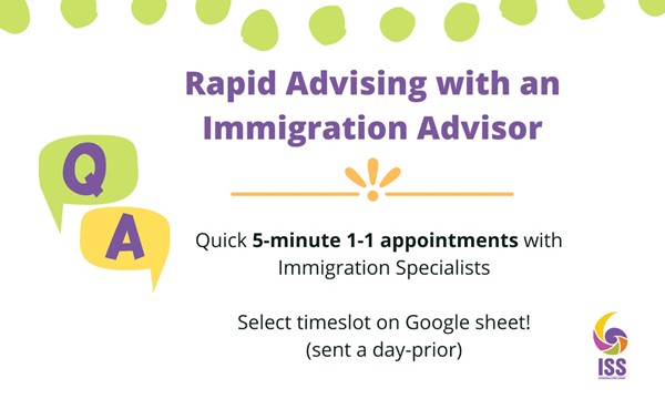 Rapid Advising with an Immigration Advisor