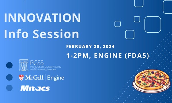 EVENT PGSS Innovation Info Session with Mitacs and the McGill Engine